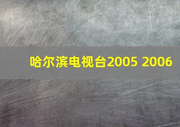 哈尔滨电视台2005 2006